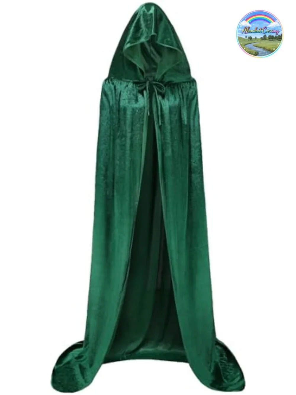 Unisex Hooded Velvet Cloak Cape for Halloween Cosplay Costume